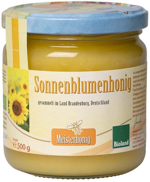 Bio Sonnenblumenhonig aus Deutschland, 500g von Meisterhonig