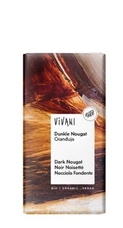 Vivani Dunkle Nougat Bio Schokolade, 100g