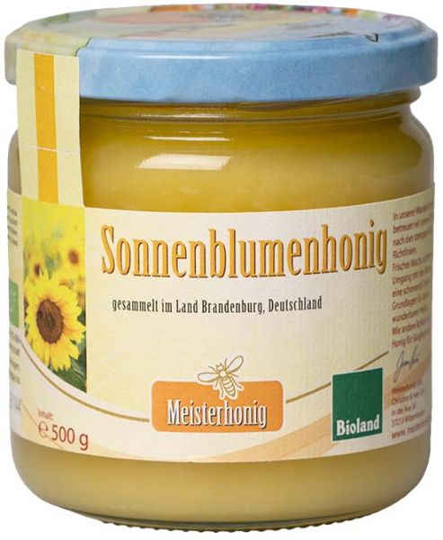 Meisterhonig Bio Sonnenblumenhonig aus Deutschland, 500g