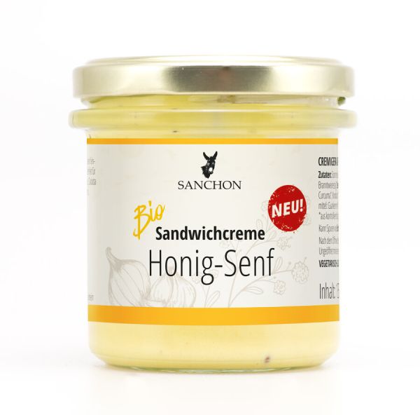 Sanchon Bio Sandwichcreme Honig-Senf, 135g