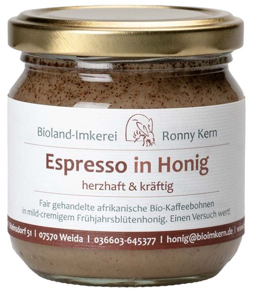 Espresso in Honig aus Deutschland, Bio, 250g