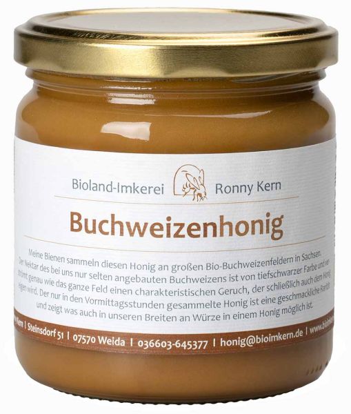 Bio Buchweizenhonig aus Deutschland, 500g