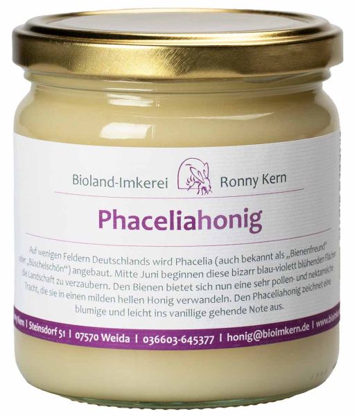 Bio Phaceliahonig aus Deutschland, 500g