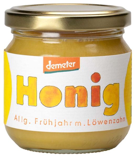 Demeter Allgäuer Frühlingblütenhonig mit Löwenzahn, 250g