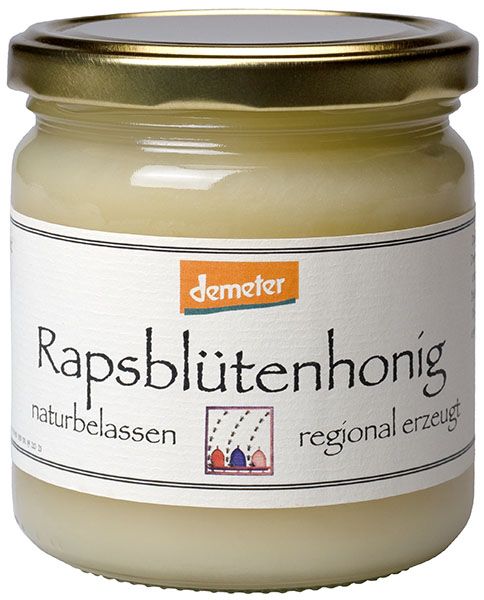 Demeter Rapsblütenhonig aus Deutschland, 500g