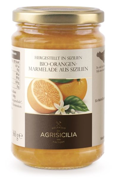 Bio Orangen Marmelade, 360g von Agrisicilia