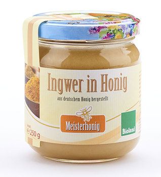 Meisterhonig Ingwer in Honig, bio, 250g